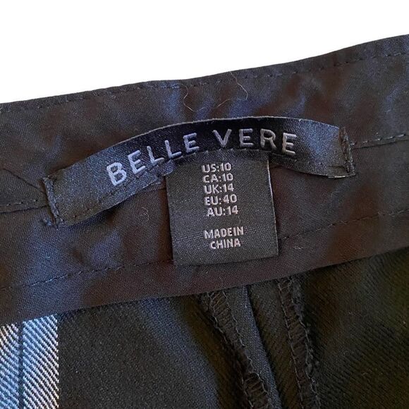 NWOT Black and White Plaid Belle Vere Pants - Picture 7 of 9